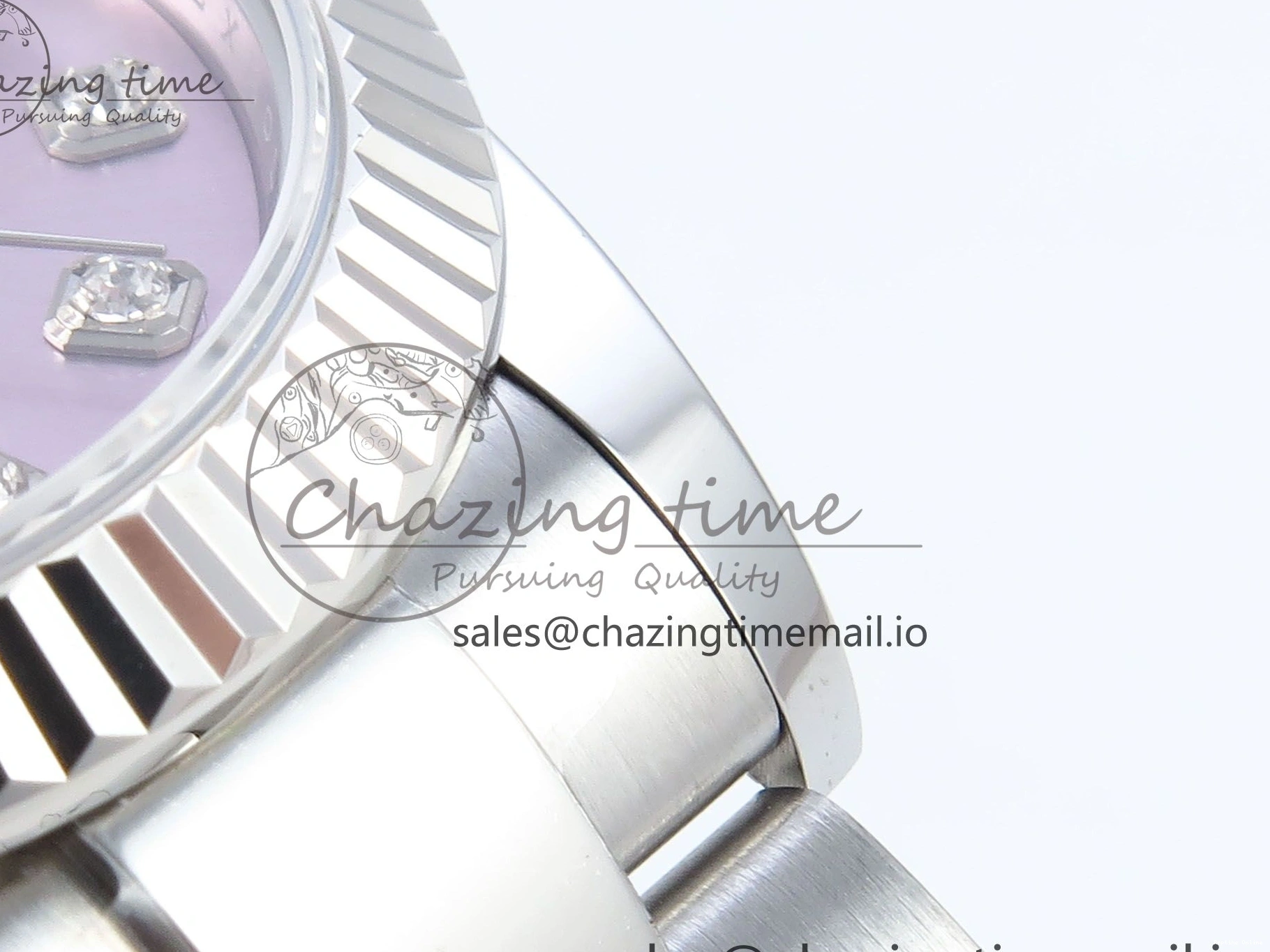 0523 Timeless DateJust 31 278274 ARF 1:1 Best Edition 904L Steel Pink Diamonds Dial on SS Oyster Bracelet ETA 557
